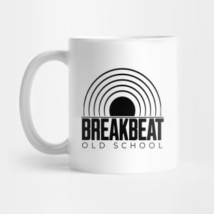 BREAKBEAT  - Old School Records (Black) Mug